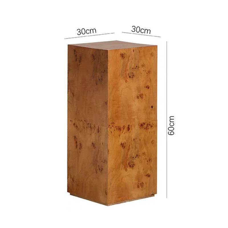 Wooden Floor Figurine Sculpture – Elegant Birch Home Décor Decorative Wood Sculpture Axl B-30x30x60CM