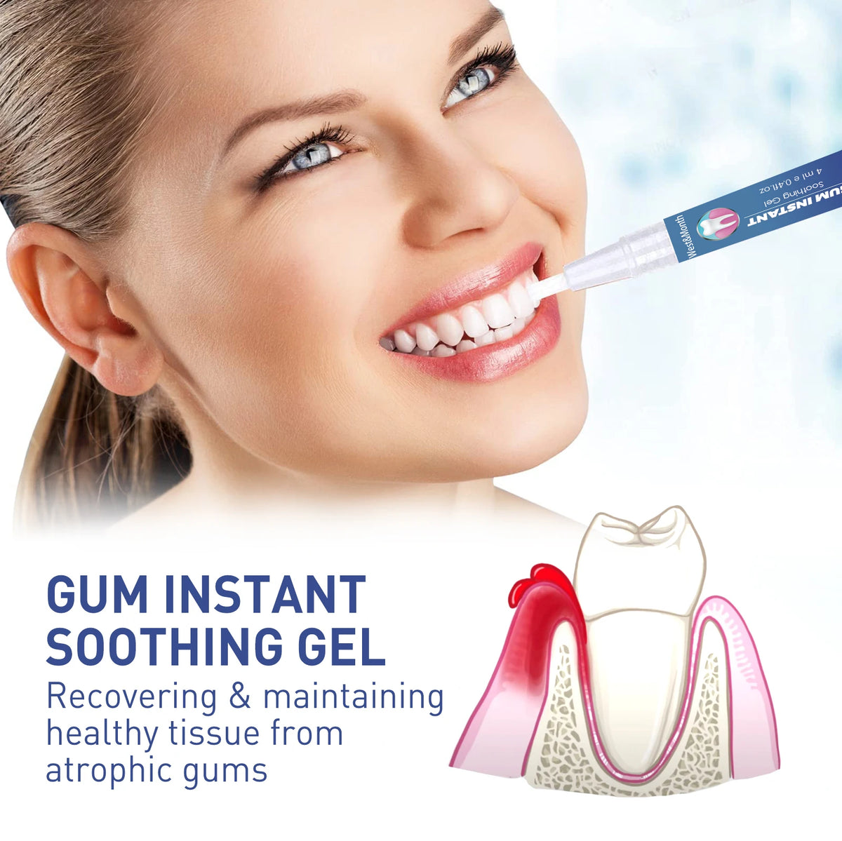 Gum Repair Strengthening Gel – Aloe Vera Deep Clean 4ml Oral Care Gel Axl