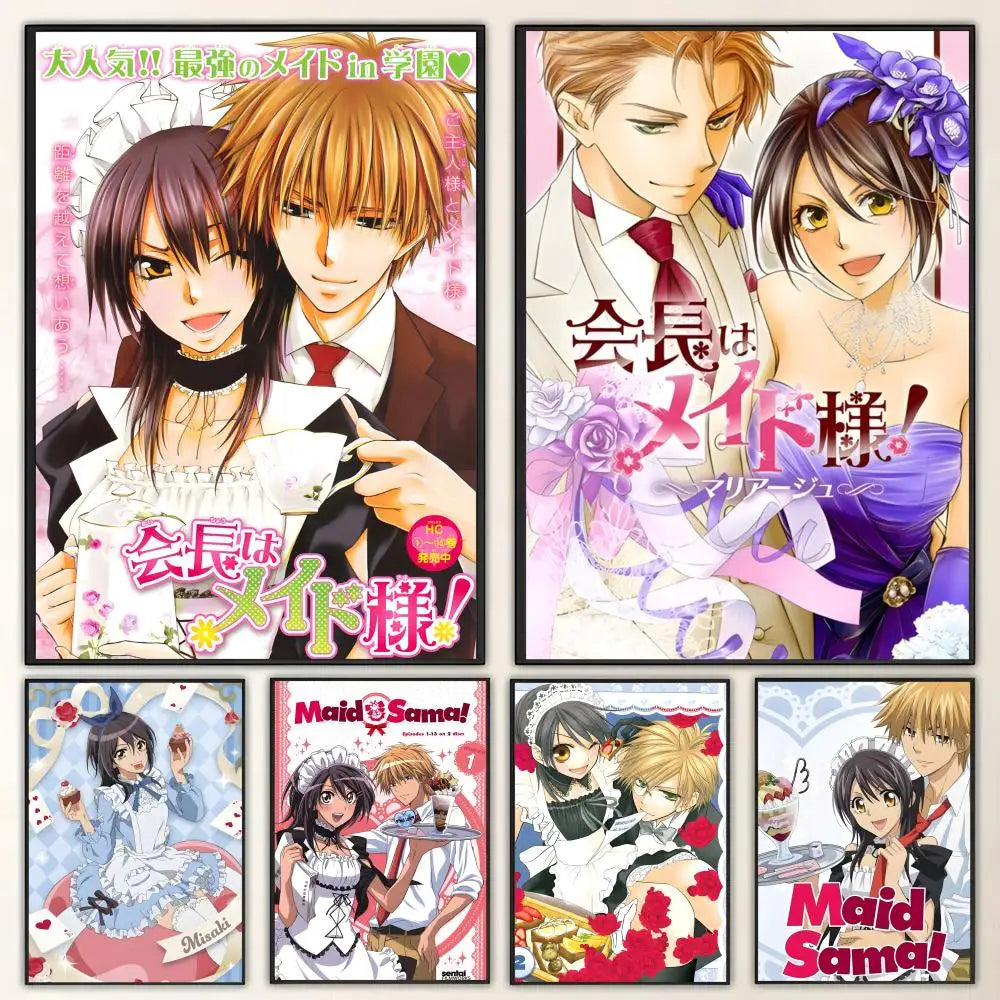 Kaichou wa Maid-sama Anime Poster – HD Waterproof Wall Art Anime Wall Poster Axl