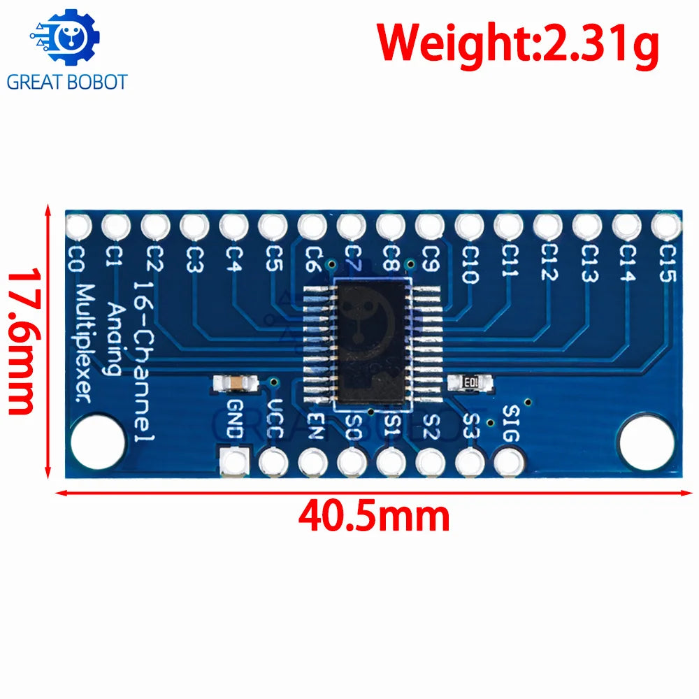 CD74HC4067 16-Channel Analog Digital Multiplexer Module Multiplexer Breakout Module Axl