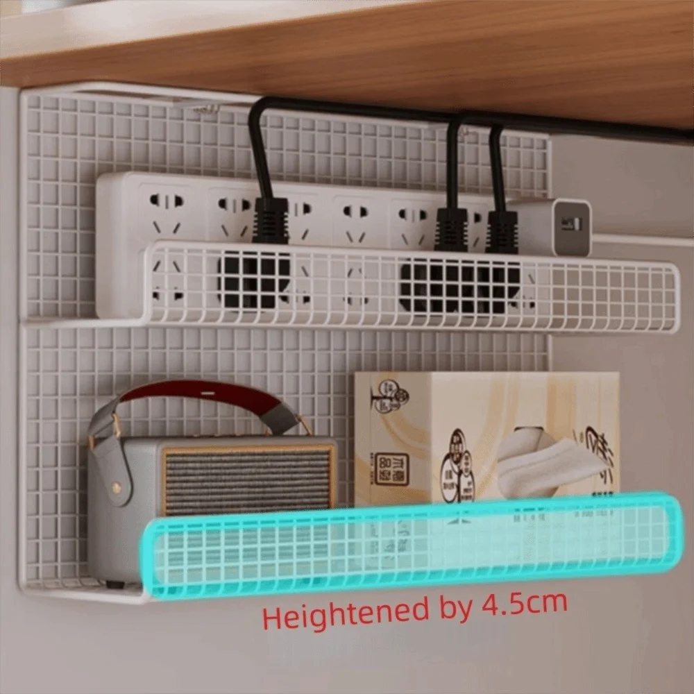No-Drill Under-Desk Cable Management Tray | Wire Organizer Cable Management Tray Axl