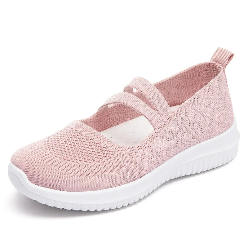 Women's Breathable Mesh Slip-On Platform Sneakers Platform Sneakers Axl pink 40