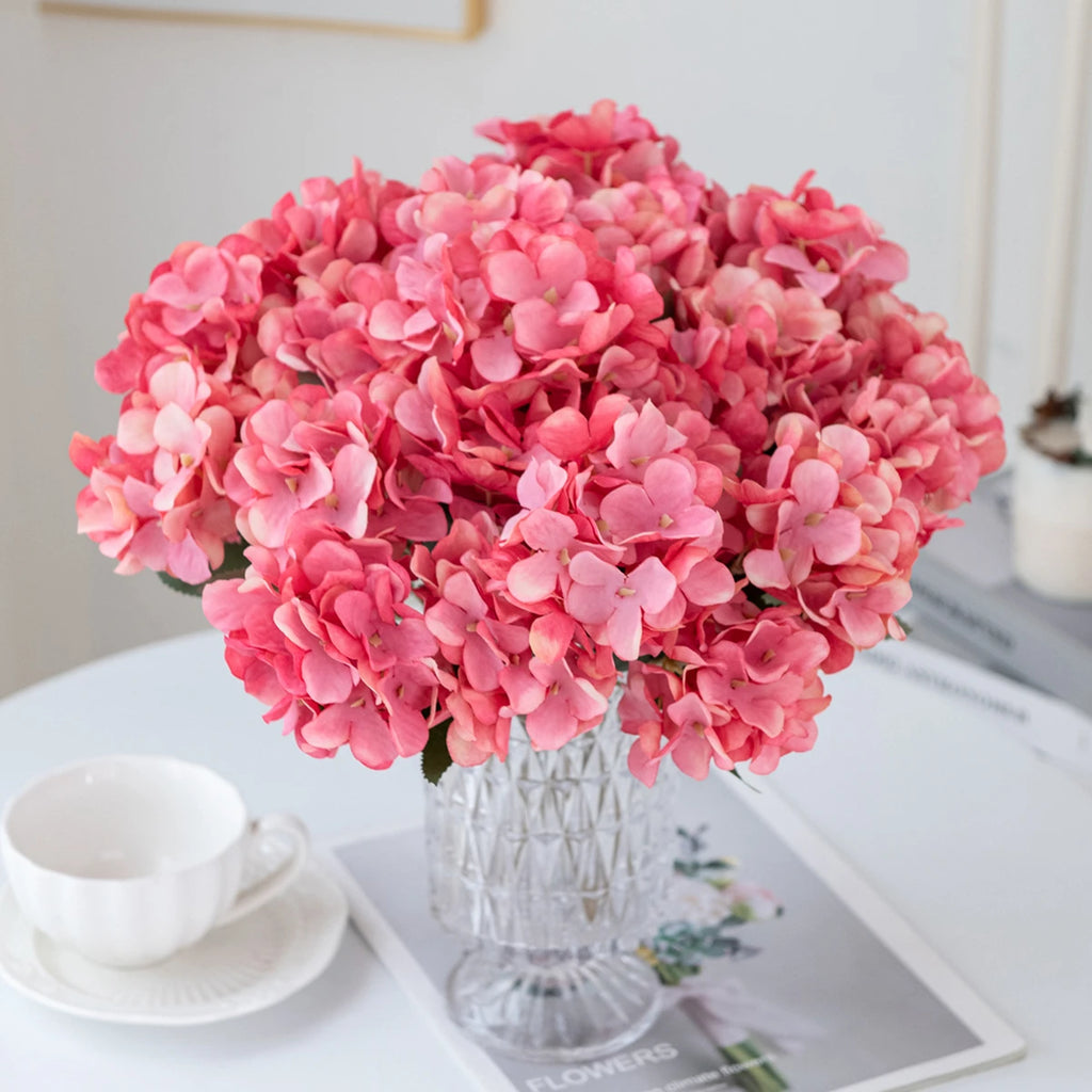 Artificial Silk Hydrangea Bouquet – Wedding & Home Decor Artificial Silk Flowers Axl