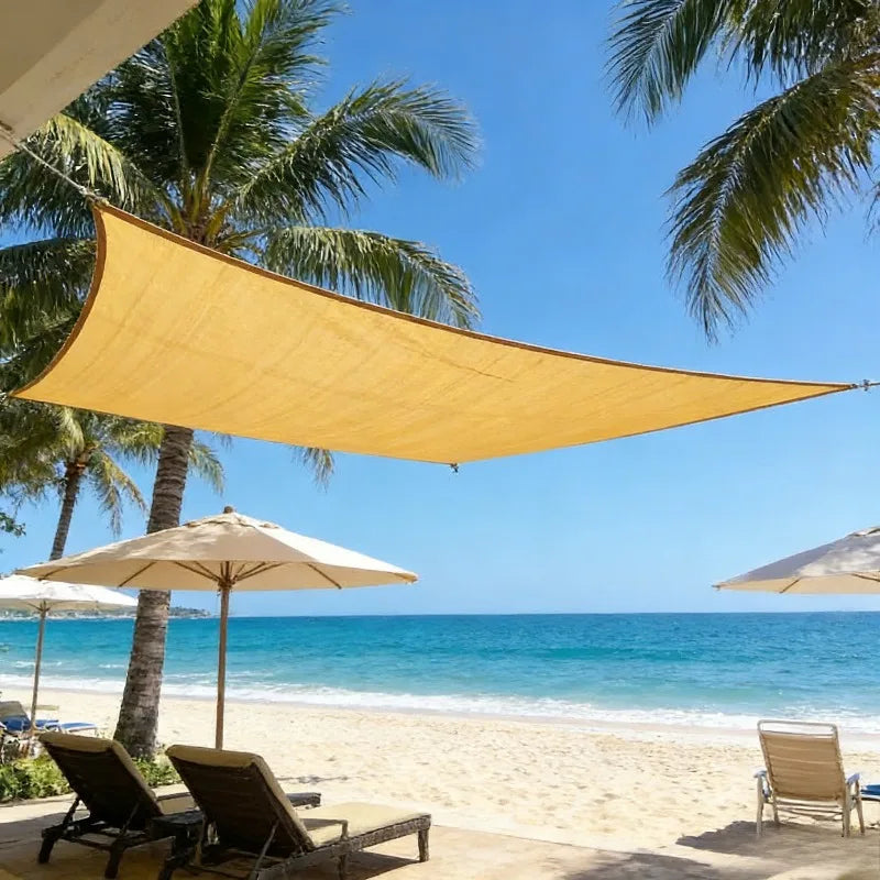 Heavy-Duty PE Sun Shade Sail – Large Square UV Block Canopy Sun Shade Sail Axl