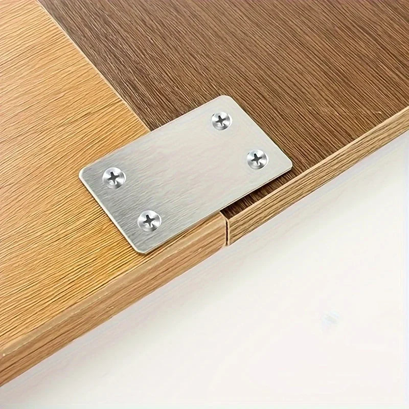 Flat Fixed-Angle Shelf Support Brackets with Screws – Silvery Shelf Support Brackets Axl