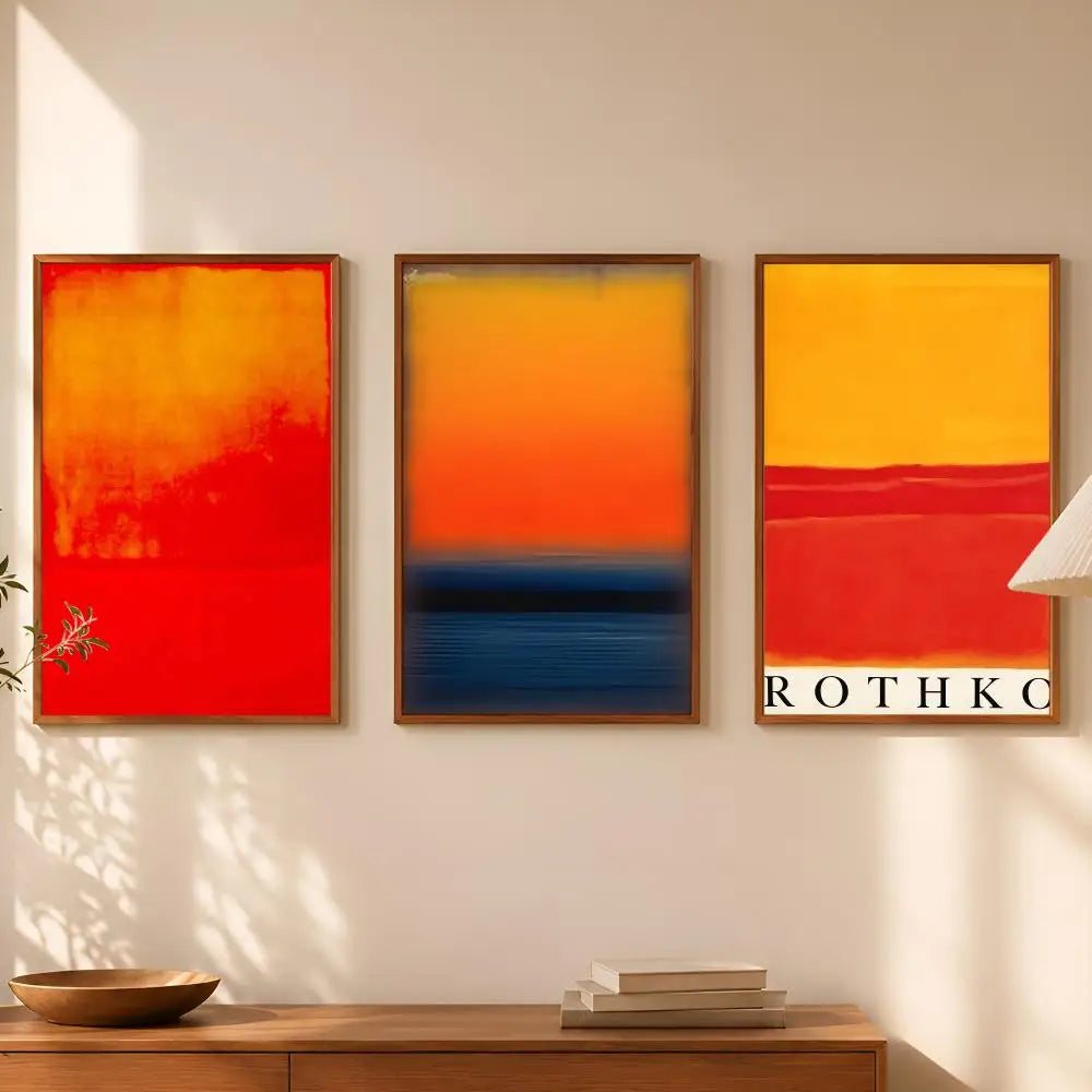 Mark Rothko Wall Art Poster – Self-Stick HD Waterproof Décor Wall Art Poster Axl
