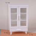 Miniature Dollhouse Cabinet Set with 20 Books | 1:6 & 1:12 Scale Dollhouse Furniture Set Axl 1SET