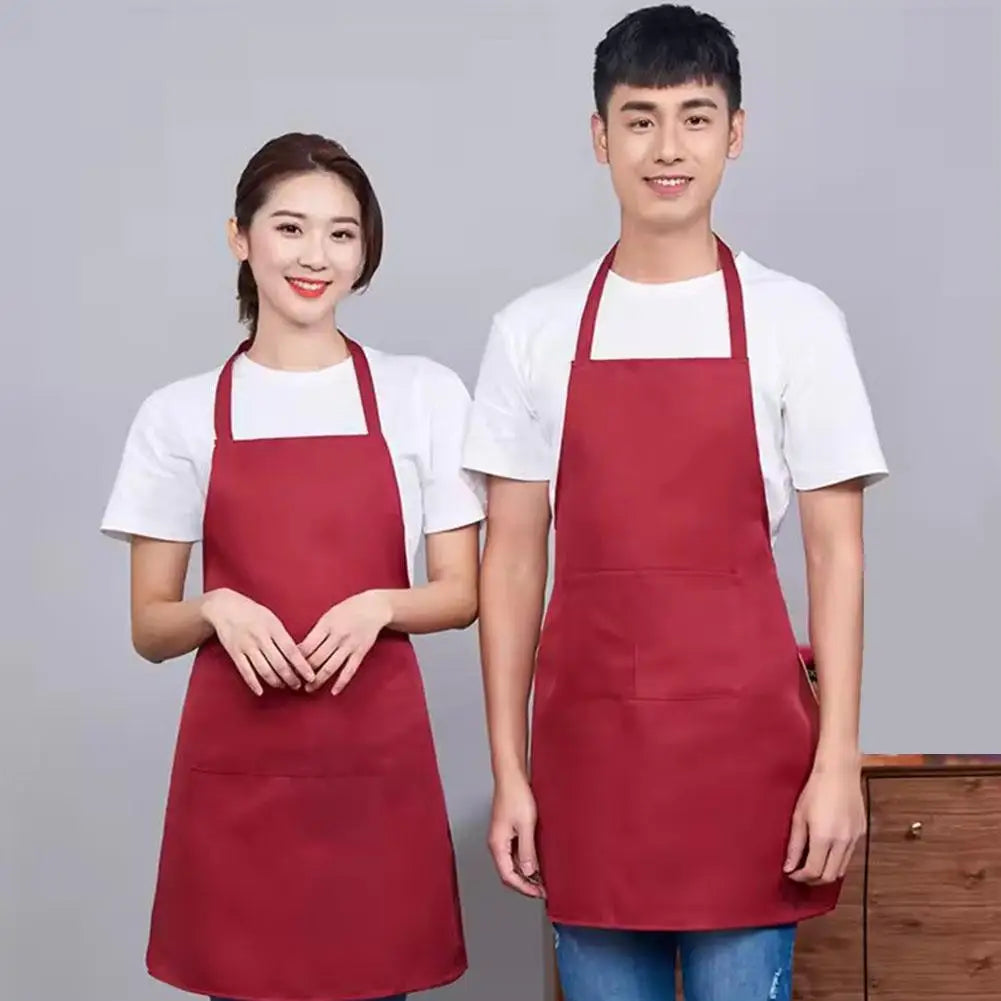 KITPIPI Unisex Waterproof Adjustable Sleeveless Chef Apron Sleeveless Apron Axl