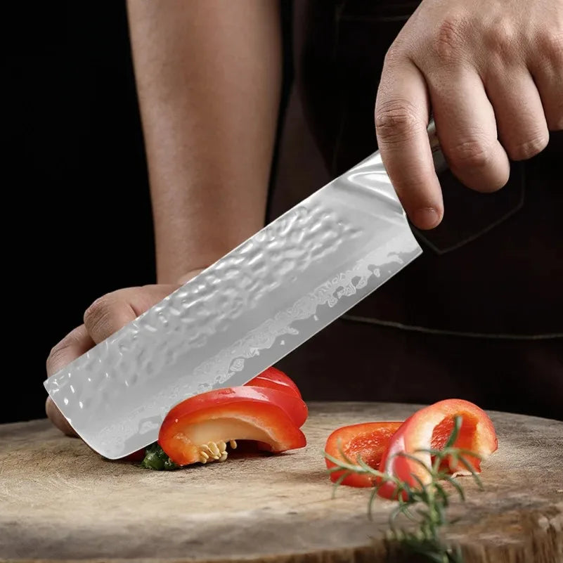 InLeung Damascus Steel Chef Knife – Sharp Wood Handle Kitchen Damascus Chef Knife Axl