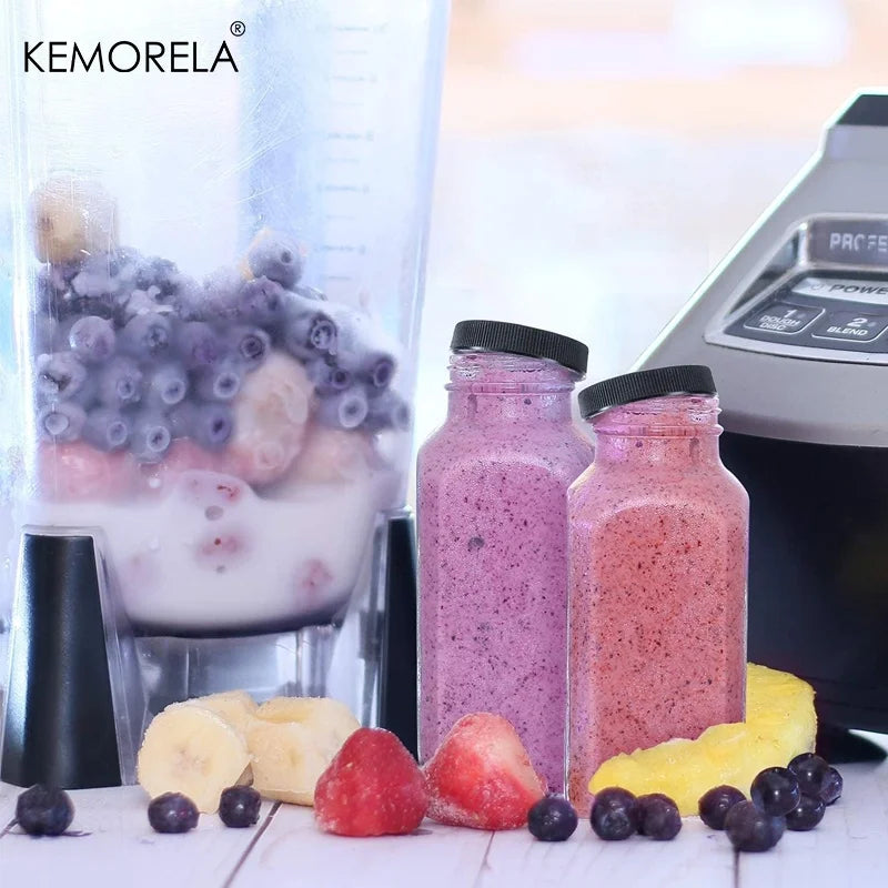 KEMORELA 350ml Vintage Glass Bottles – Airtight & Leakproof 2/4pk Glass Storage Bottles Axl