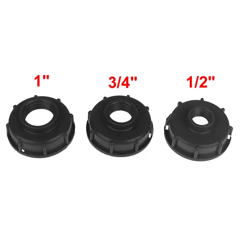 S60X6 IBC Tank Adapter 1/2" 3/4" 1" Coarse Thread Connector IBC Tank Fitting Axl