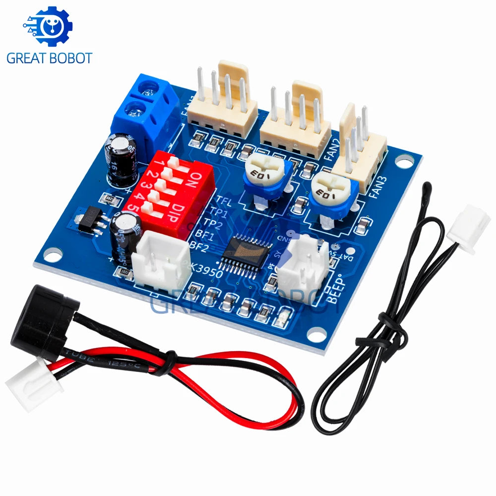 DC 12V PWM Fan Speed Controller Module – Buzzer Alarm & NTC Fan Speed Controller Axl