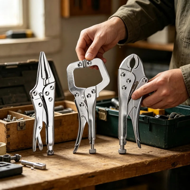 AIRAJ 7-Inch Locking Pliers – Heavy Duty Carbon Steel Clamp Locking Pliers Axl