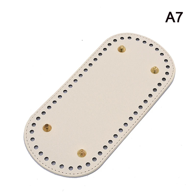 PU Leather Crochet Bag Base 22×10cm | DIY Knitted Bag Bottom Bag Base Insert Axl A7