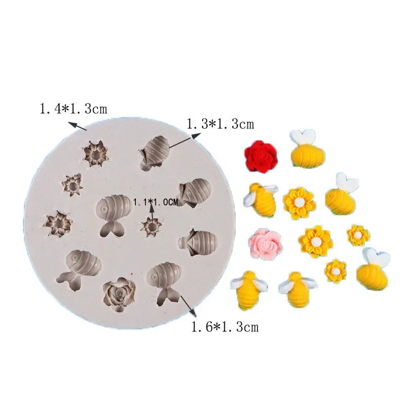 Honeycomb Bee Silicone Mold – Fondant Chocolate Baking Mould Silicone Baking Mold Axl