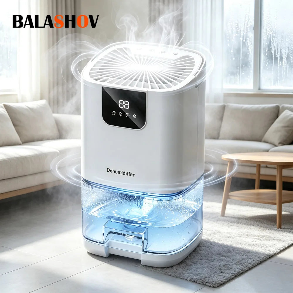 BALASHOV Air Dehumidifier – Digital Display & Night Light Home Dehumidifier Axl