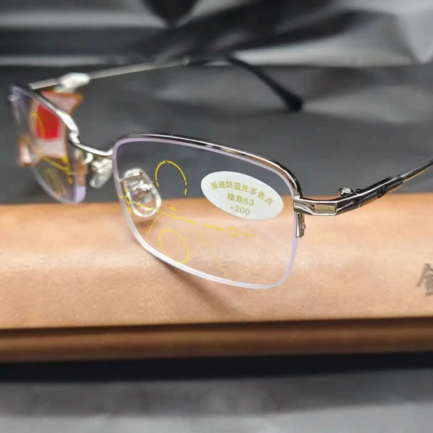 Multifocal Photochromic Reading Glasses TR90 Anti Blue Light Multifocal Eyeglasses Axl