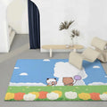 Cute Character Flannel Floor Mat – Non-Slip Soft Indoor Rug Indoor Floor Mat Axl White1 40x60cm