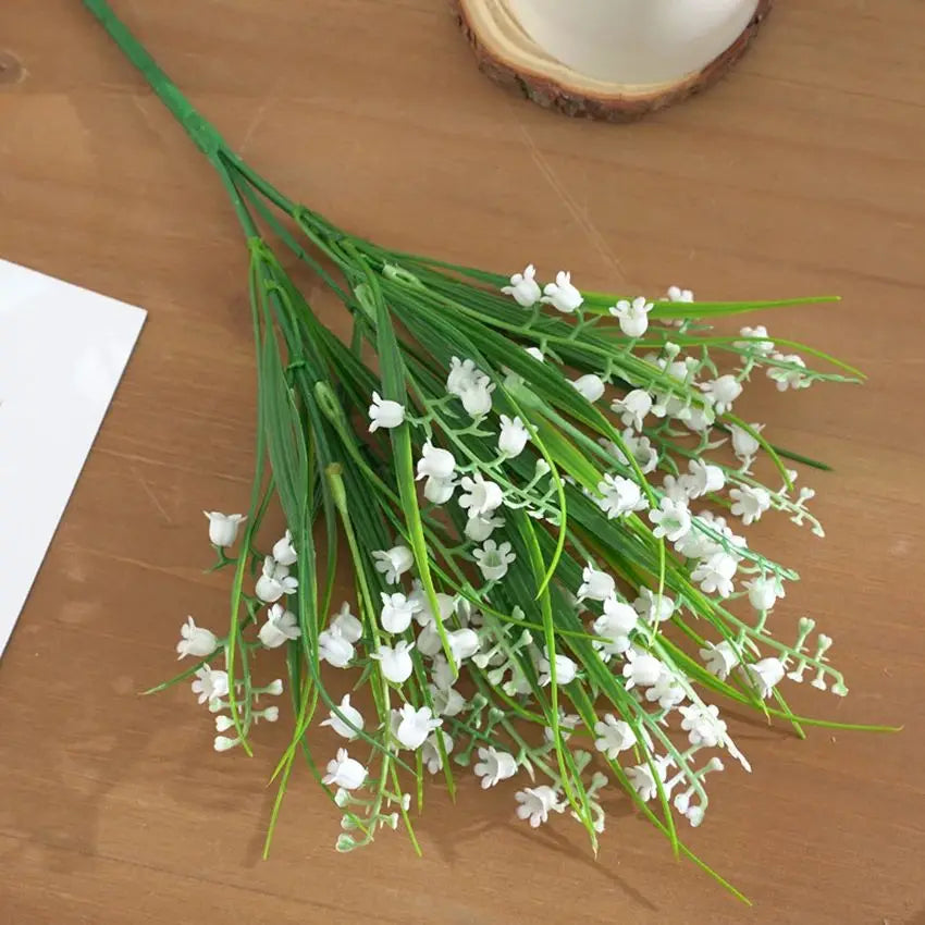Silk Lily of the Valley Artificial Flowers – Wedding & Home Décor Artificial Flowers Axl green 1pc