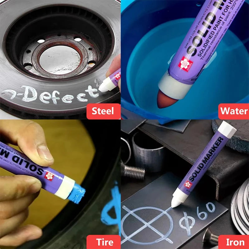 Solid Paint Pen – Waterproof Industrial Tire & Metal Marker Industrial Paint Marker Axl