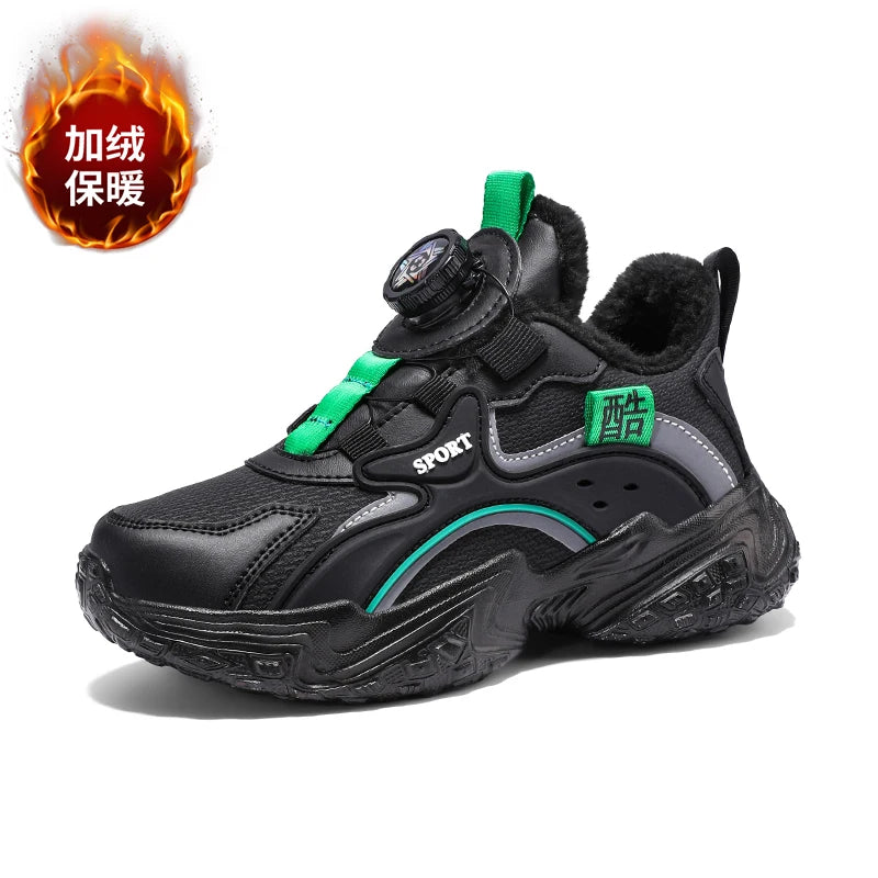 Kids Dragon Print Chunky Sneakers – Boys Platform Sports Shoes Kids Chunky Sneakers Axl