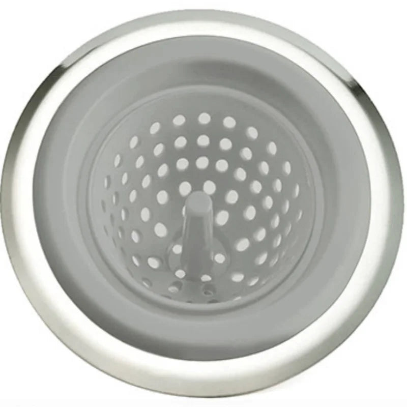 Silicone Sink Strainer – Kitchen & Bathroom Drain Filter Sink Drain Strainer Axl Gray