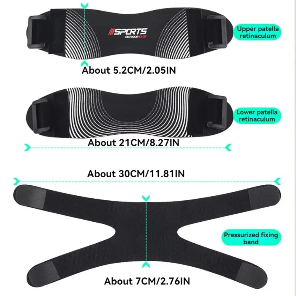 Adjustable Patella Knee Brace – Dual Silicone Pads & Support Knee Brace Axl