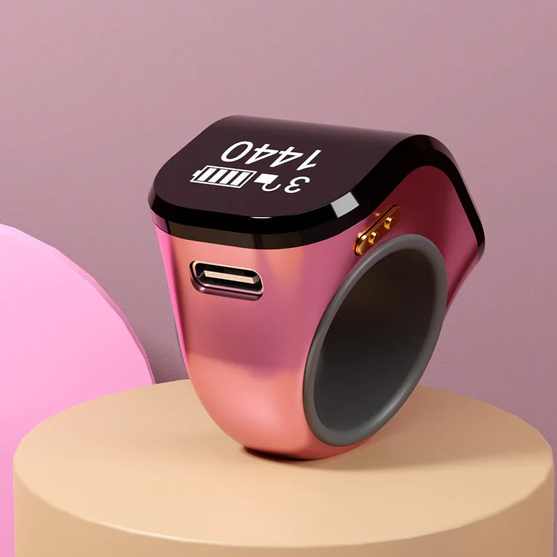 OLED Ring Counter USB-C Charging | Touch-Activated Wearable Wearable Ring Counter Axl