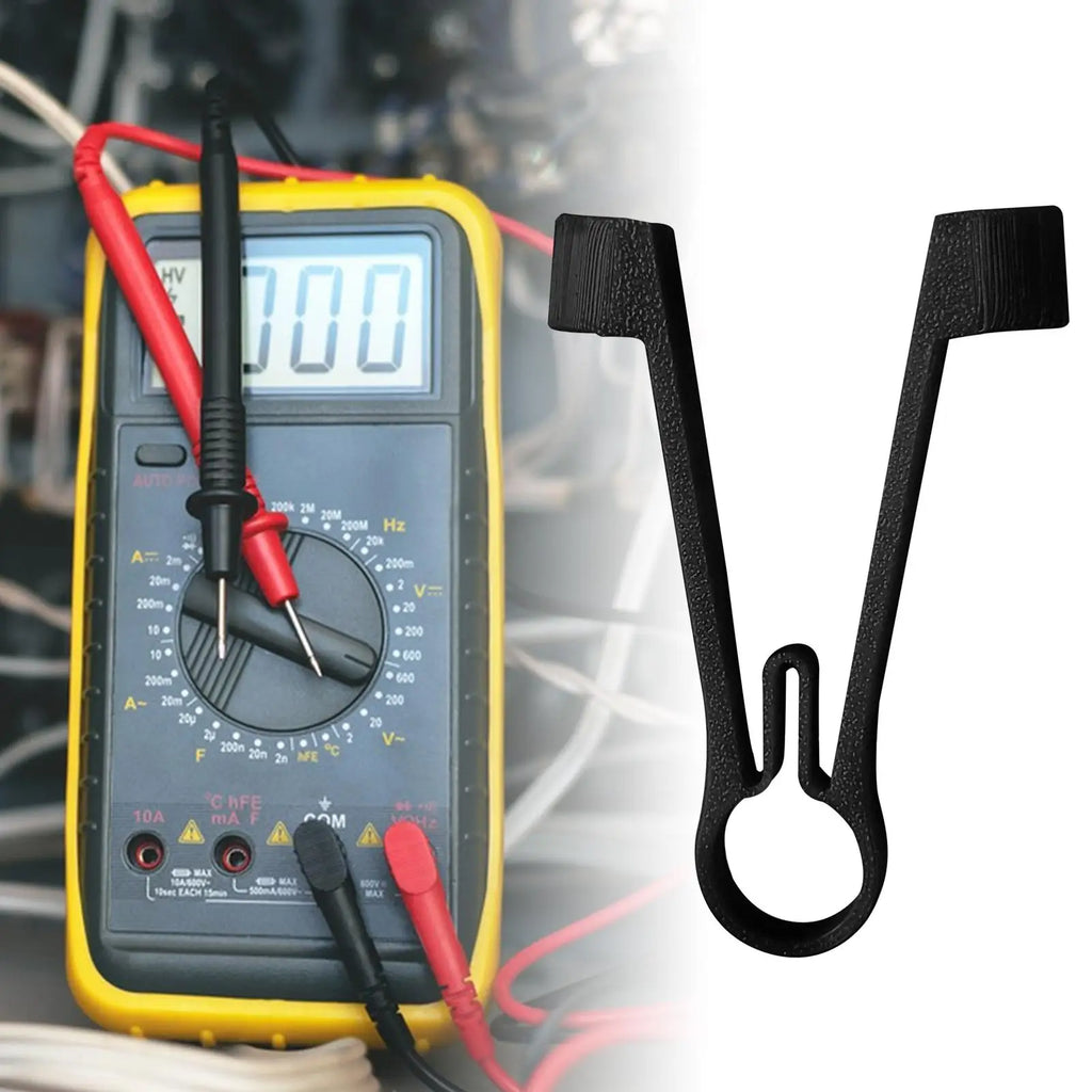 One-Handed Multimeter Probe Holder – 8mm Test Lead Clip Multimeter Probe Holder Axl