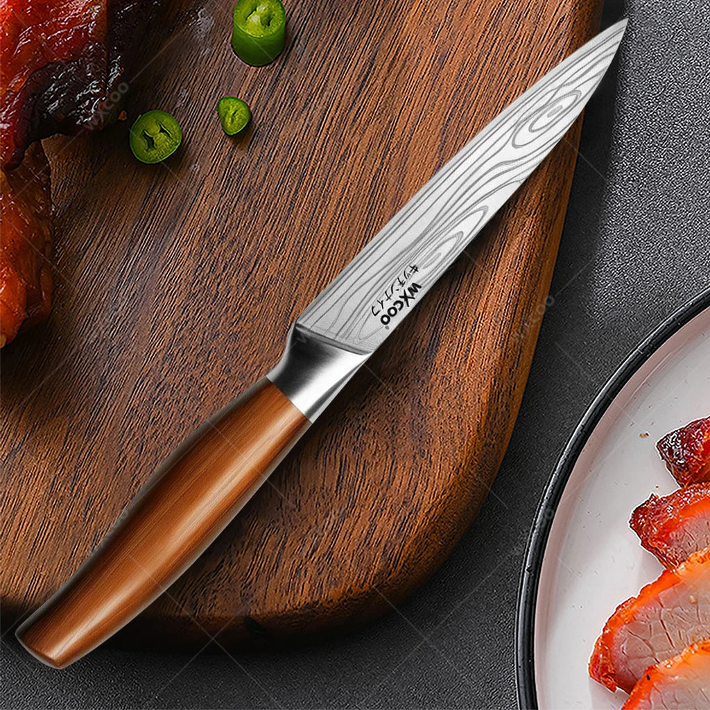 WXCOO Hand Forged Boning Knife – Stainless Steel Chef Knife Kitchen Boning Knife Axl