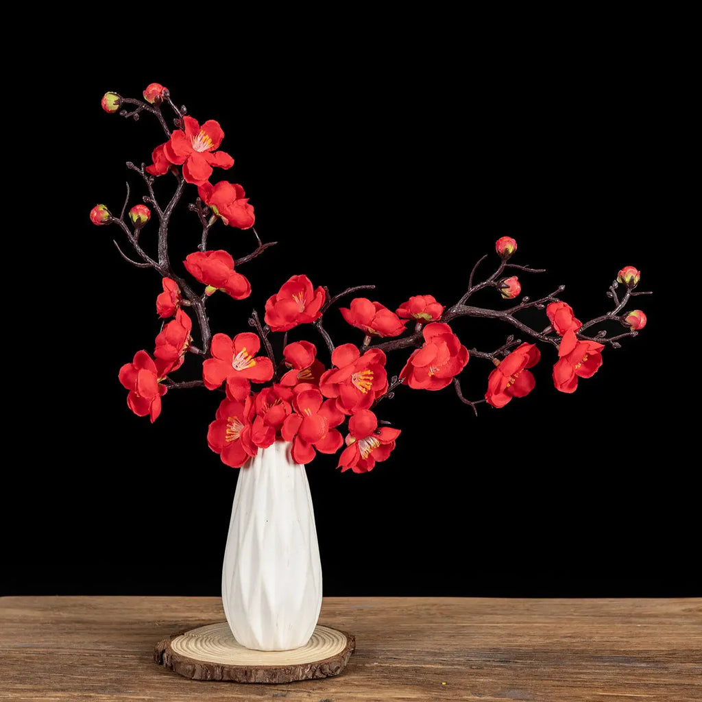 Silk Artificial Plum Blossom Branch – Wedding & Home Decor Artificial Floral Branch Axl