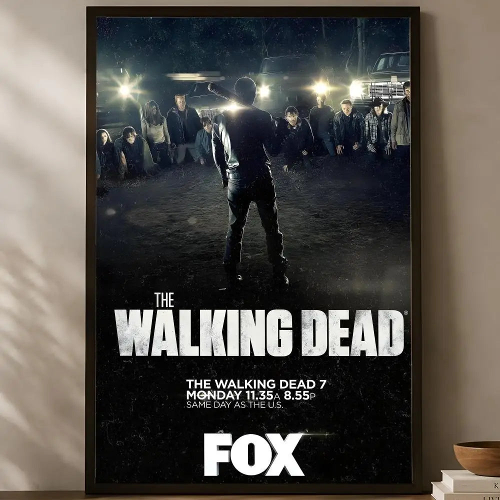 Walking Dead Self-Stick HD PVC Wall Poster – Waterproof Decor