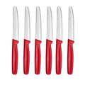 Serrated Stainless Steel Knives – Fruit, Bread & Steak Set Serrated Kitchen Knives Axl 6pcs B