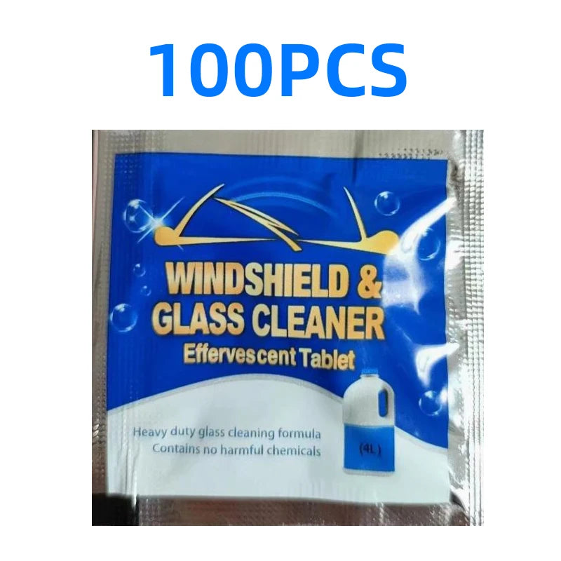Windshield Washer Effervescent Tablets – Solid Concentrate, Shellac-Free Windshield Washer Tablets Axl 100PCS