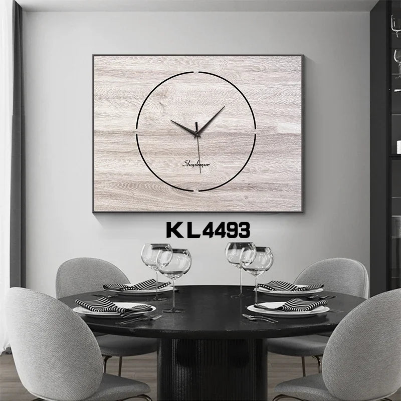 Meter Box Cover Wall Clock – Large Silent Wood & Metal Decor Decorative Wall Clock Axl