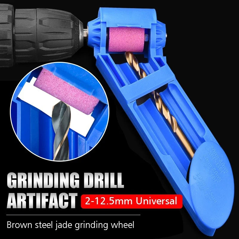 Portable Drill Bit Sharpener – Corundum Grinding Wheel 2–12.5mm Drill Bit Sharpener Axl