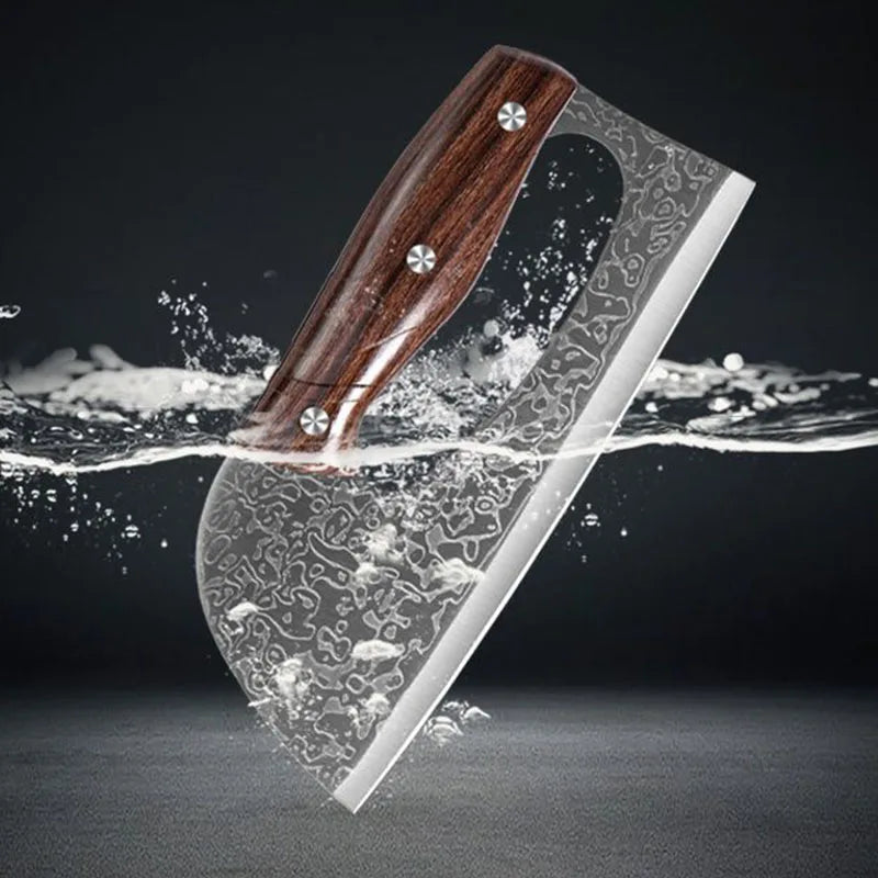 InLeung Stainless Steel Cleaver Knife – Sharp Kitchen Chef Knife Kitchen Cleaver Knife Axl