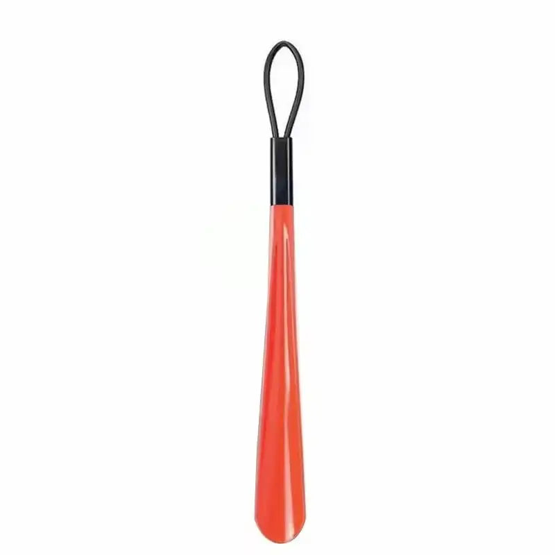 Long Handle Plastic Shoe Horn with Hanging Hole | Slip-On Tool Shoe Horn Axl Red