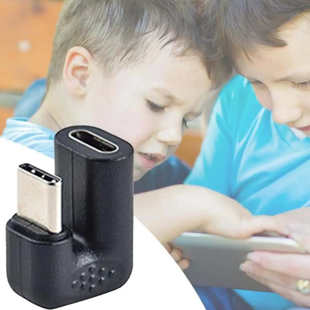 180° Angled USB-C Male to Female Adapter | U-Shape Converter USB-C Adapter Axl