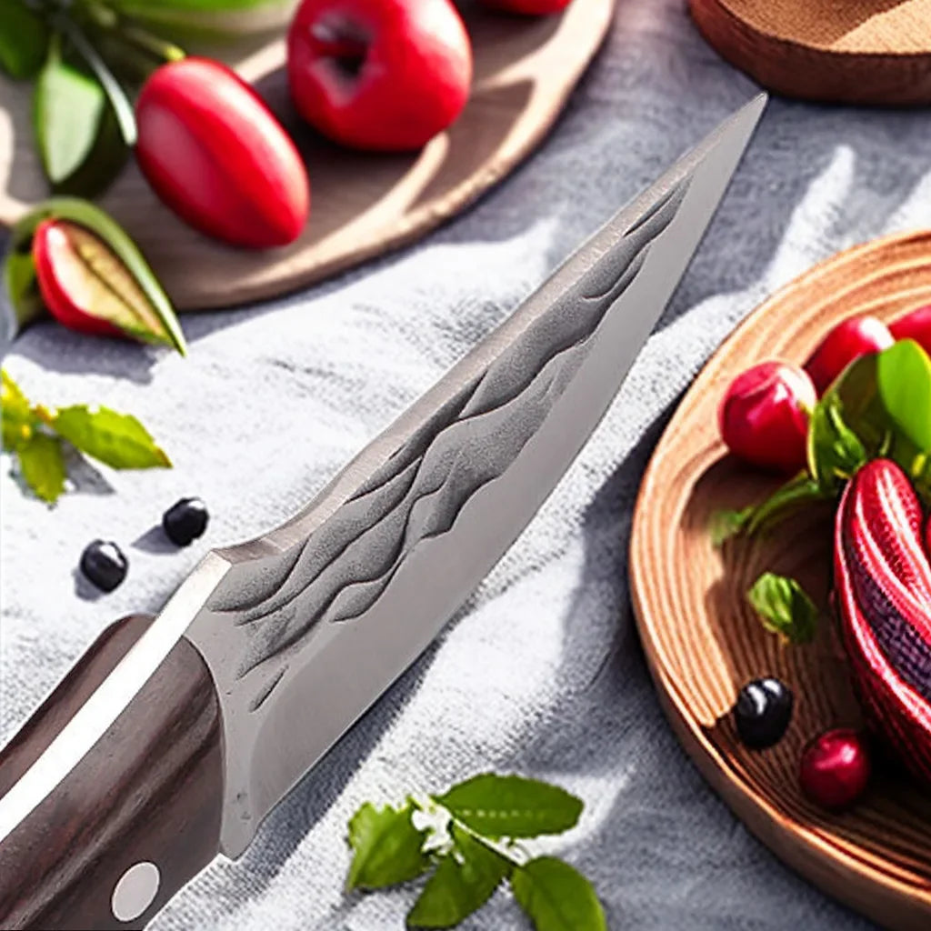 Hand-Forged Butcher Knife – 11" Stainless Steel Kitchen Knife Kitchen Butcher Knife Axl