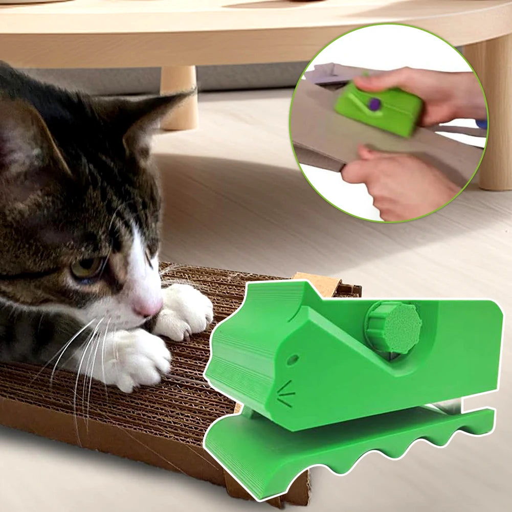 Cat-Shaped Cardboard Cutter | 3D Printed DIY Scratcher Tool DIY Cardboard Cutter Axl
