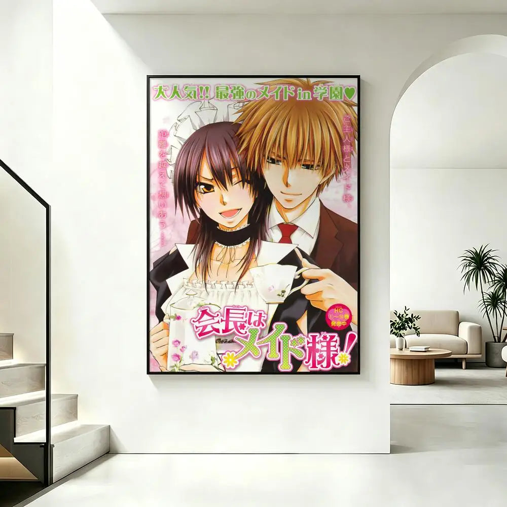 Kaichou wa Maid-sama Anime Poster – HD Waterproof Wall Art Anime Wall Poster Axl