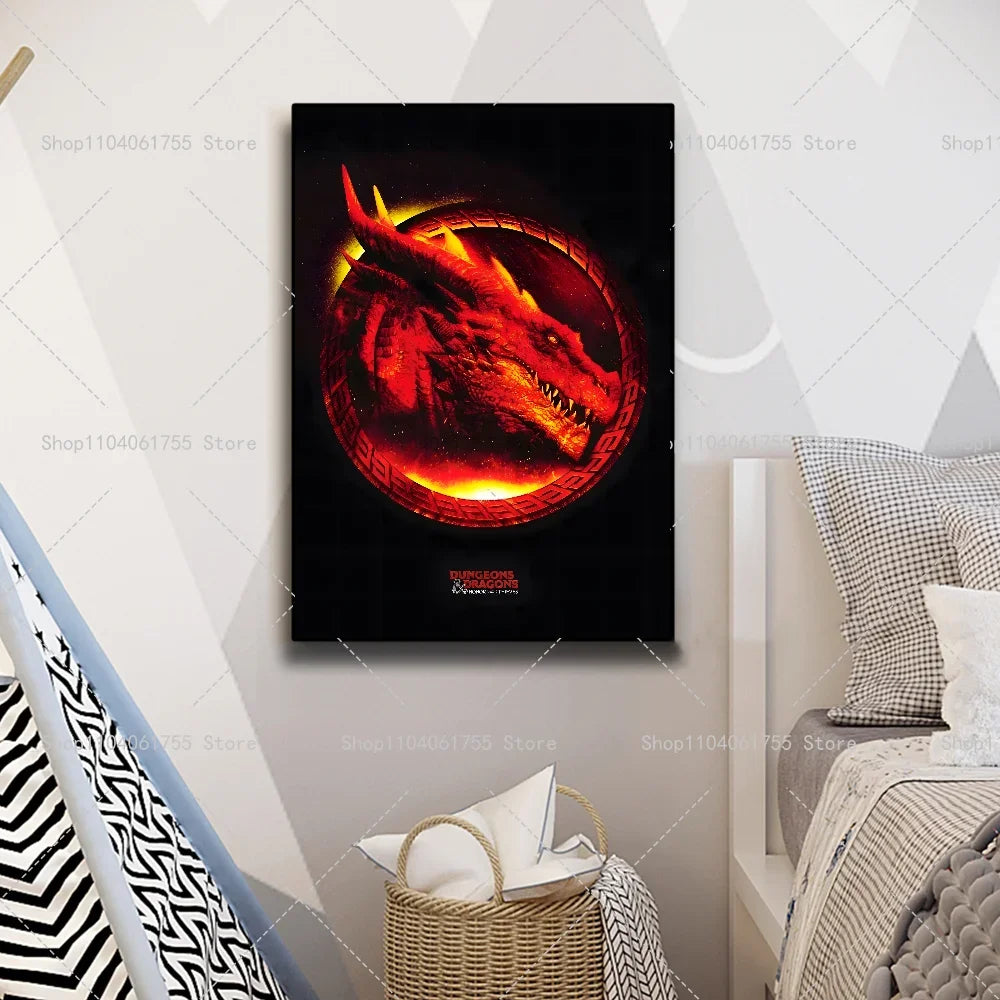 Dungeons & Dragons Wall Poster – Self-Adhesive Waterproof Sticker Wall Art Poster Axl