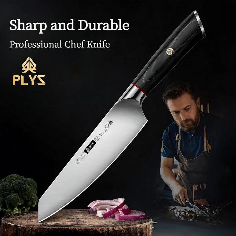 Professional Chef Knife – Stainless Steel & Solid Wood Handle Chef Knife Axl