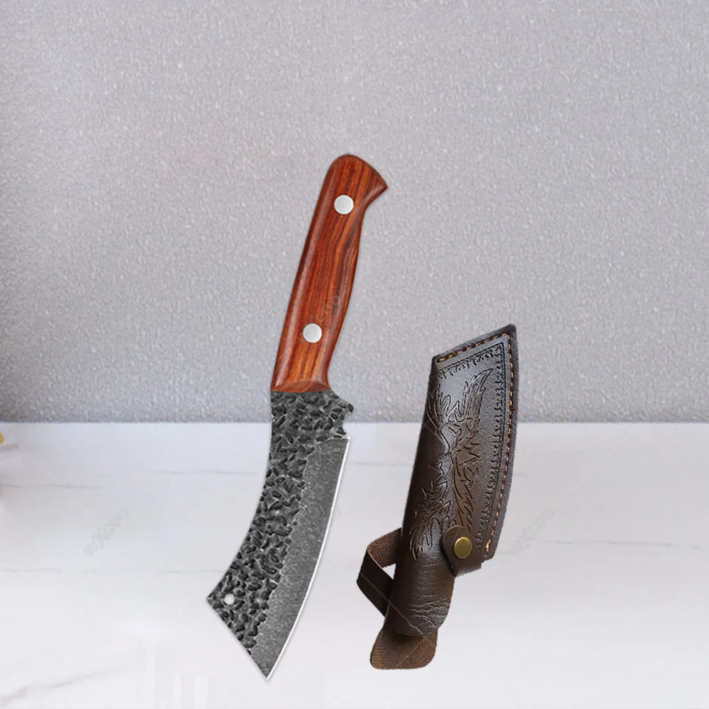 Stainless Steel Boning Knife with Sheath – Sharp Multipurpose Chef Knife Boning Knife Axl Knife D