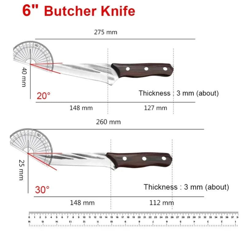 Forged Carbon Steel Boning Knife – Pro Butcher Kitchen Knife Boning Knife Axl