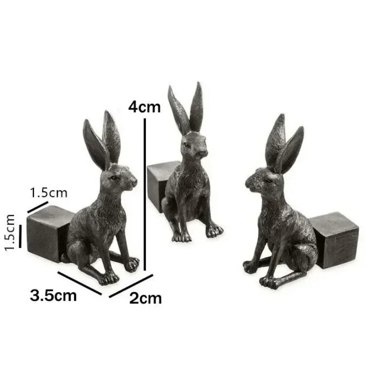Animal Pot Holder Set – Dog Cat Rabbit Resin Garden Figurines Resin Garden Figurines Axl