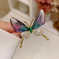 Acrylic Butterfly Brooch – Transparent Wings Clothing Pin Brooch & Lapel Pin Axl Purple