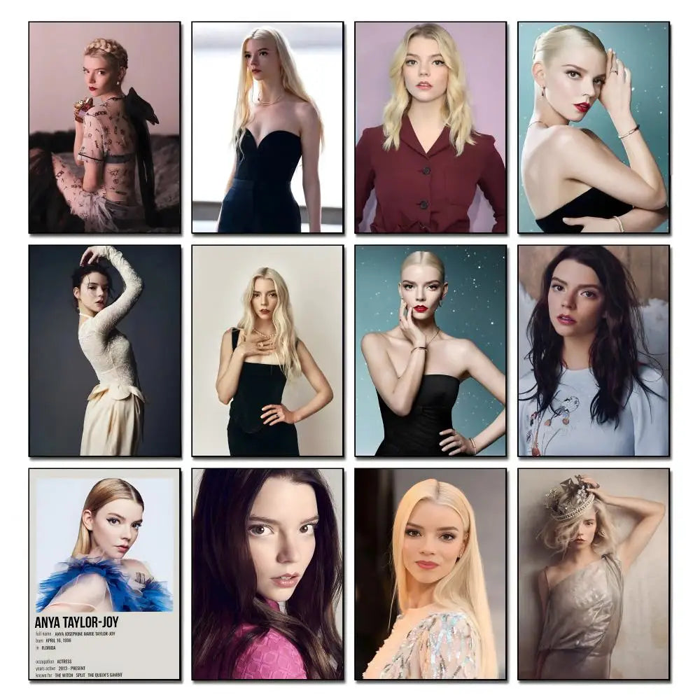 HD Anya Taylor-Joy Aesthetic Wall Poster – Waterproof Art Print Wall Art Poster Axl