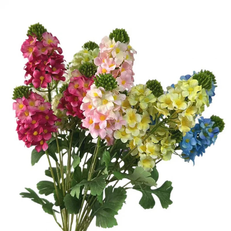 Artificial Hydrangea Branch 3-Head Floral Stem | 80cm Artificial Flower Branch Axl